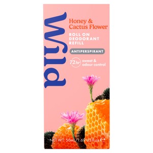 Wild Antiperspirant Honey And Cactus Roll On Refill 50Ml