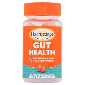 Haliborange Adult's Gut Health Digestion Support Strawberry Gummies 