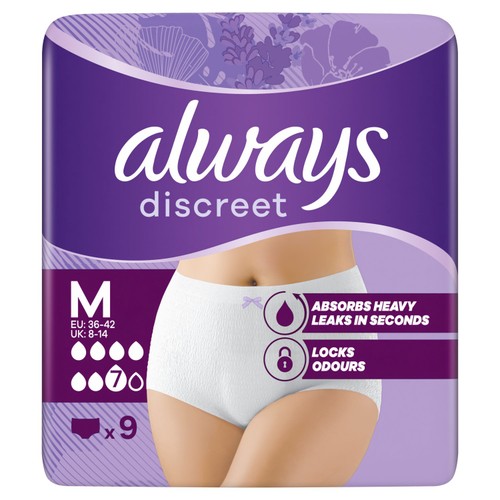 Always Discreet Heavy Adult Incontinence Pants Plus Medium