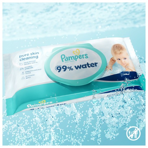 Pampers 99% Water Wipes