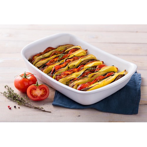 Pyrex Supreme Ceramic Roaster, White 26cm