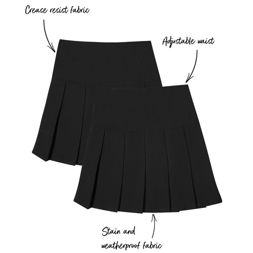 M&S 2Pk Pleated Skirt 3-4 Y