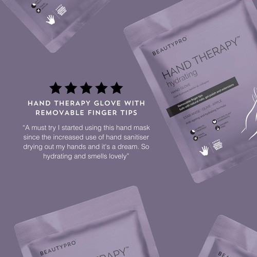 BeautyPro HAND THERAPY Moisturising Gloves with Removable Finger Tips