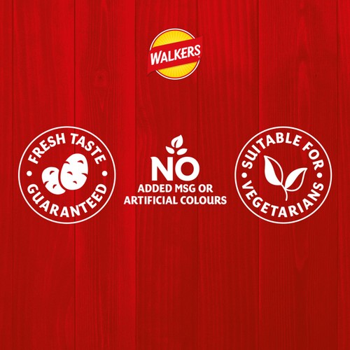 Walkers Cheese & Onion Multipack Crisps 12 x 25g