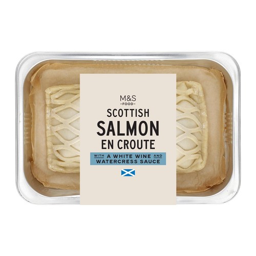 M&S Cook Menu Scottish Salmon En Croute