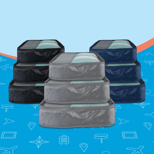 World Tour Travel Luggage Packing Cubes