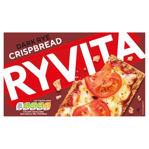 Ryvita Crispbread Dark Rye Crackers