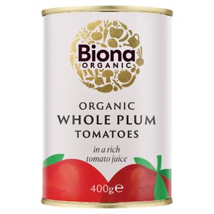 Biona Organic Whole Plum Peeled Tomatoes