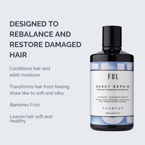 FUL Reset Repair Shampoo for Dry, Damaged or Thinning Hair