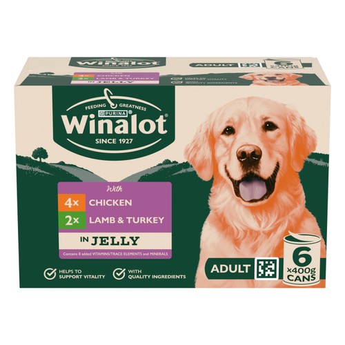 Winalot Classics Mixed Meat in Jelly Wet Dog Food Can
