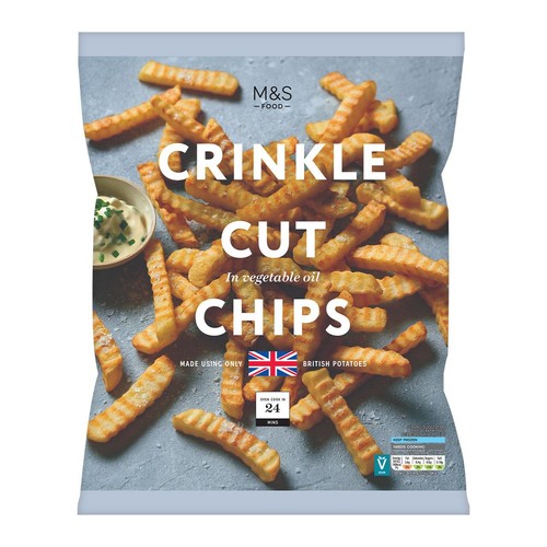 M&S British Crinkle Cut Chips Frozen