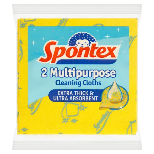 Spontex Multi Purpose Cleaning Cloths Microfibre