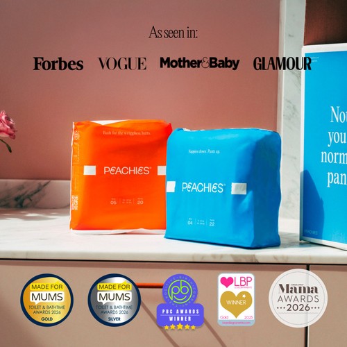 PEACHIES Premium Nappies Size 04 (10-17 kg), Single Pack