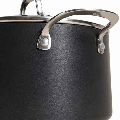 M&S Hard Anodised 30cm Non Stick Wok, Black