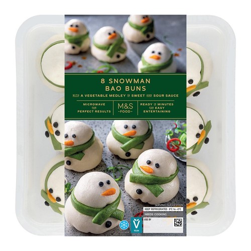 M&S Collection Snowman Bao Buns