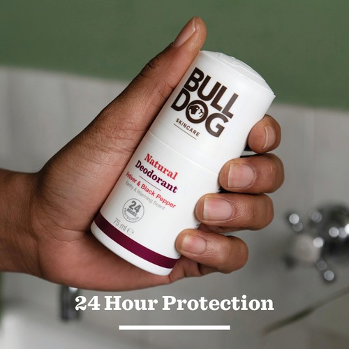 Bulldog Black Pepper & Vetiver Natural Roll-On Deodorant