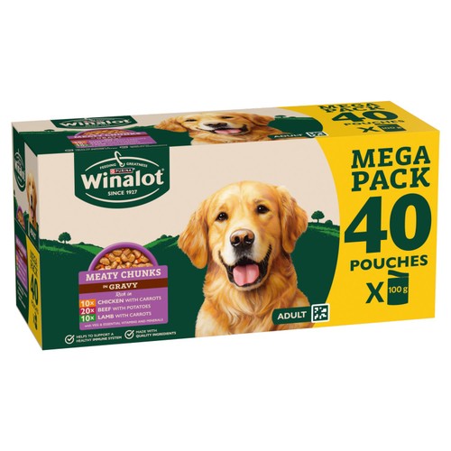 Winalot Meaty Chunks Mixed in Gravy Wet Dog Food 