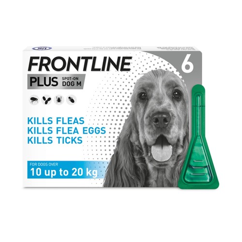 FRONTLINE Plus Flea & Tick Treatment Medium Dog 10-20kg