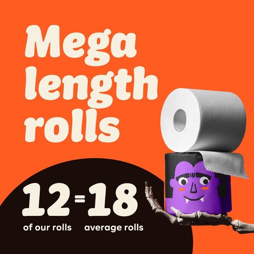 Who Gives A Crap Extra Soft Spooky Edition Toilet Tissue 2 x 6 Mega Rolls