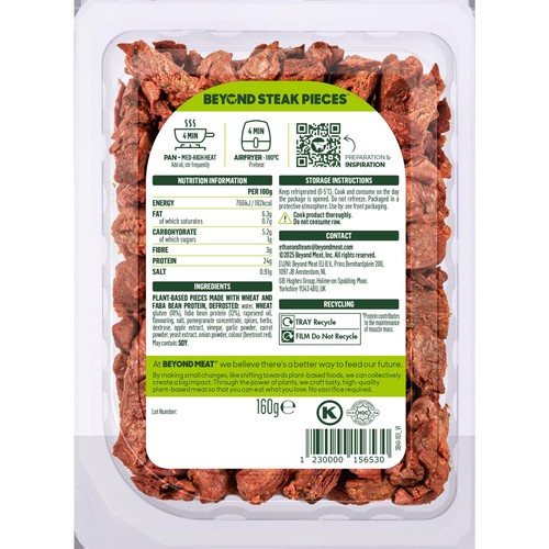 Beyond Meat Plant Based Steak Pieces