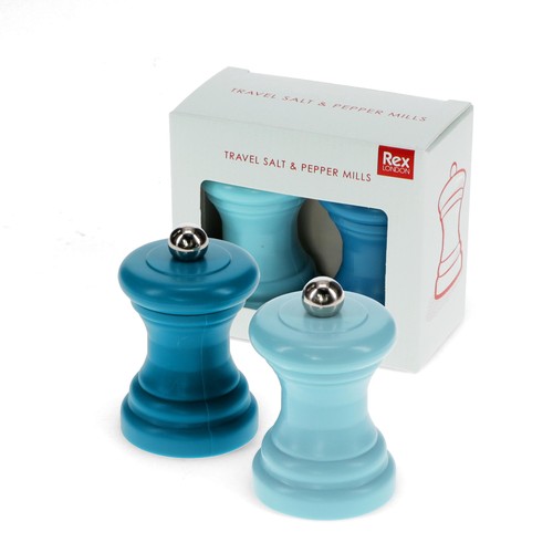 Rex London Travel Salt & Pepper Mill Set Blue