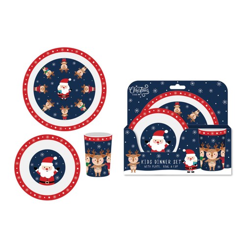 Santa and Friends Kids Dinner Set