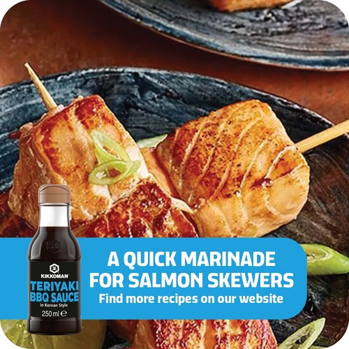 Kikkoman Korean Style Teriyaki BBQ Sauce with Garlic, Sesame & Chilli