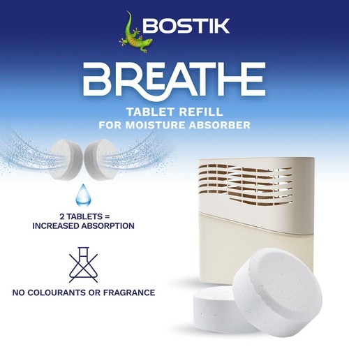 Bostik Breath Moisture Absorber Refill Tab 250g x 4