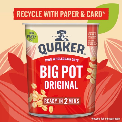 Quaker Oat So Simple Original Porridge Cereal Big Pot