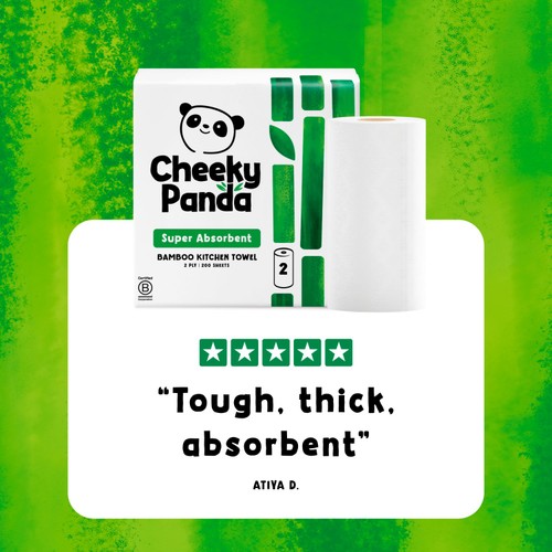 The Cheeky Panda Natural Bamboo Kitchen Rolls