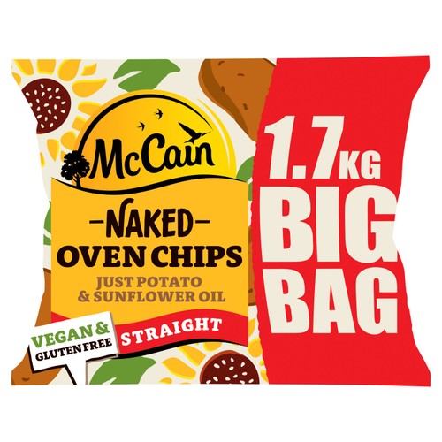 McCain Naked Oven Chips Straight Cut 1.7kg