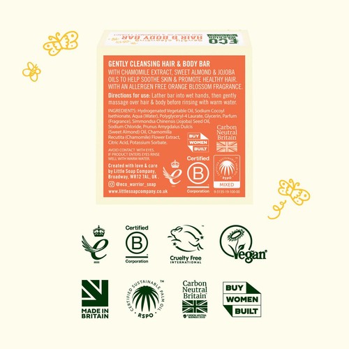 Eco Warrior Baby & Child Gently Cleansing Hair & Body Soap Bar 