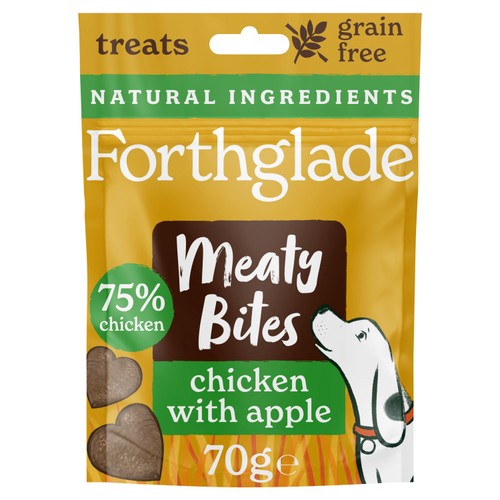 Forthglade Meaty Bites Natural Grain-Free Treats Chicken and Apple