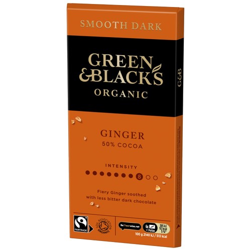Green and Blacks Ginger Chocolate