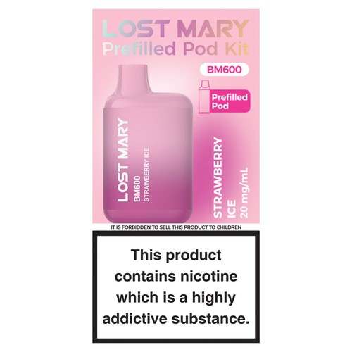 Lost Mary Vape BM600 Prefilled Kit - Strawberry Ice