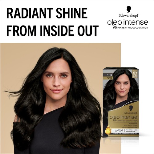 Schwarzkopf Oleo Intense Permanent Hair Colour, Intense Black 1-10