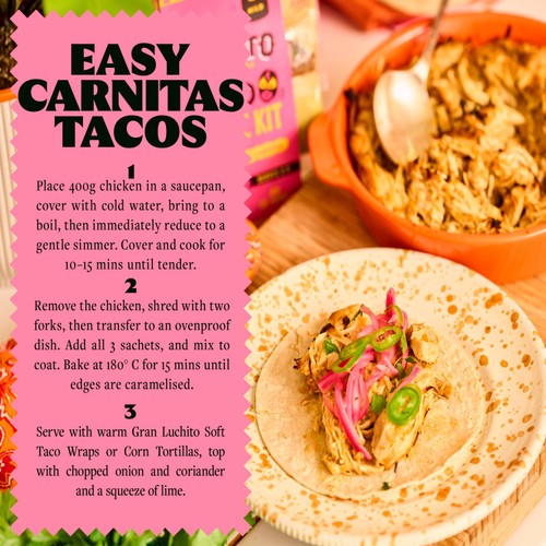 Gran Luchito 'Citrus Jalapeno' Easy Carnitas Taco Recipe Kit