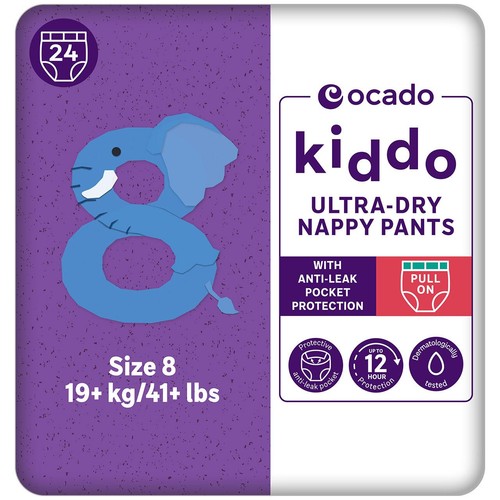 Ocado Kiddo Ultra-Dry Nappy Pants Size 8