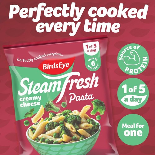 Birds Eye Steamfresh Creamy Cheese Vegetable Penne Pasta Steam Whole Bag