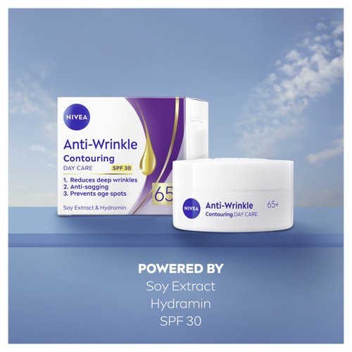 NIVEA Anti-Wrinkle Day Cream + Firming Day Cream 65+ SPF30