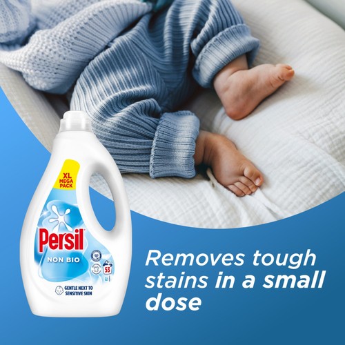 Persil Laundry Washing Liquid Detergent Non Bio 53 Washes