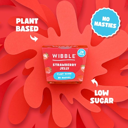Wibble Plant-based Strawberry Jelly Pot