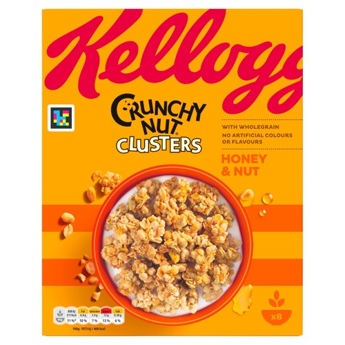 Kellogg's Crunchy Nut Honey & Nut Clusters Breakfast Cereal