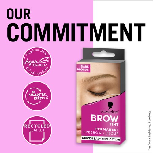 Schwarzkopf Brow Tint Permanent Eyebrow Colour Dark Blonde 