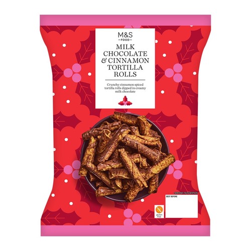 M&S Milk Chocolate Cinnamon Sugar Tortilla Rolls