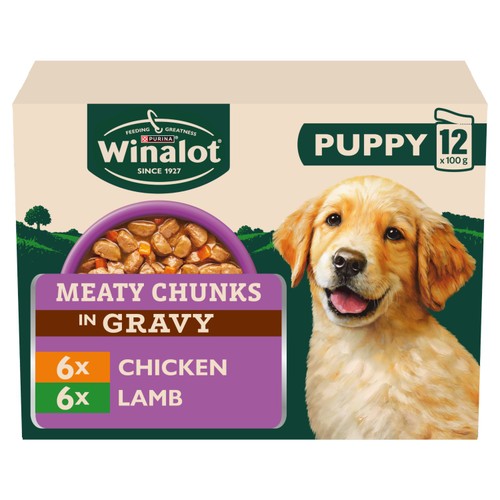 Winalot Meaty Chunks Puppy Mixed in Gravy Wet Dog Food 