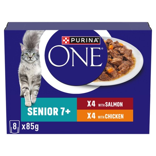 Purina One Senior 7+ Mini Fillets Chicken & Beef Wet Cat Food