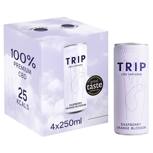 TRIP CBD Infused Raspberry Orange Blossom 
