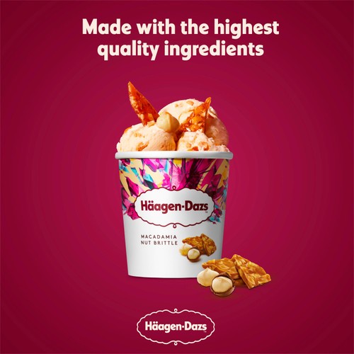Haagen-Dazs Macadamia Nut Brittle Ice Cream