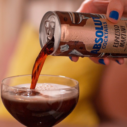 Absolut Cocktails Espresso Martini Pre-Mixed Cocktail Can